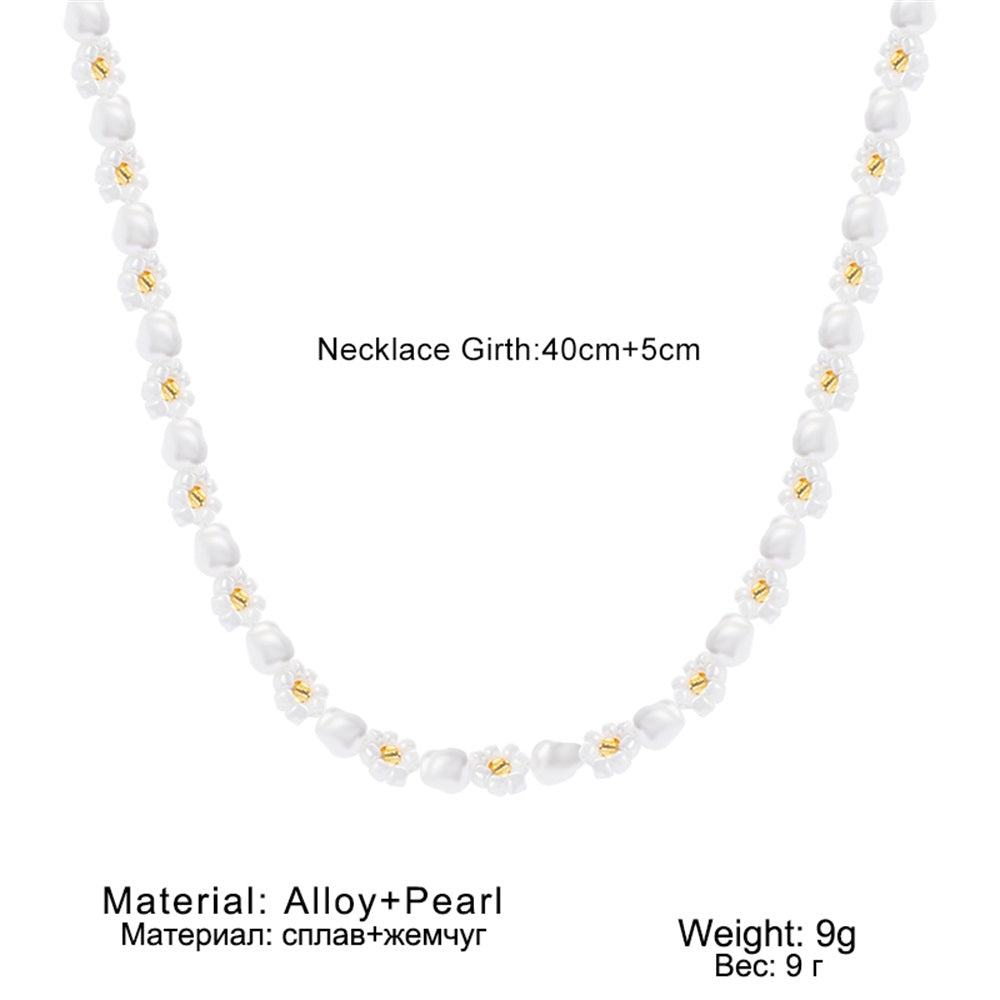 Beaded Pearl Mix and Match Choker