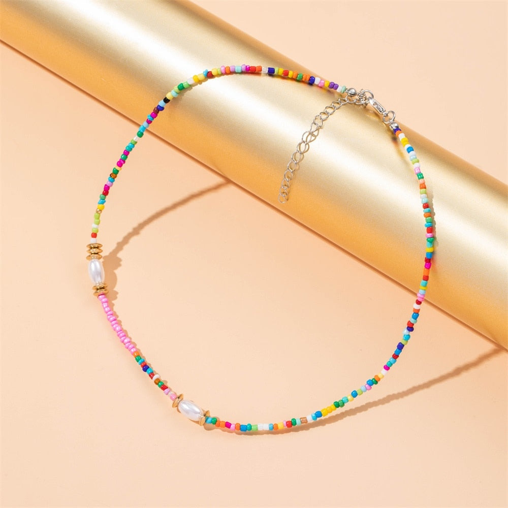 Beaded Pearl Mix and Match Choker