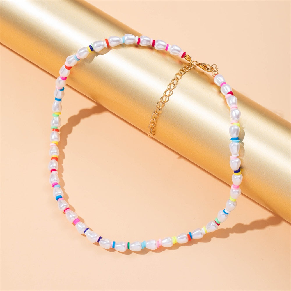 Beaded Pearl Mix and Match Choker