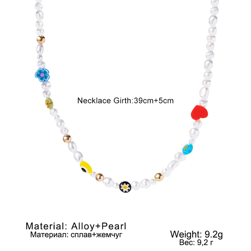Beaded Pearl Mix and Match Choker