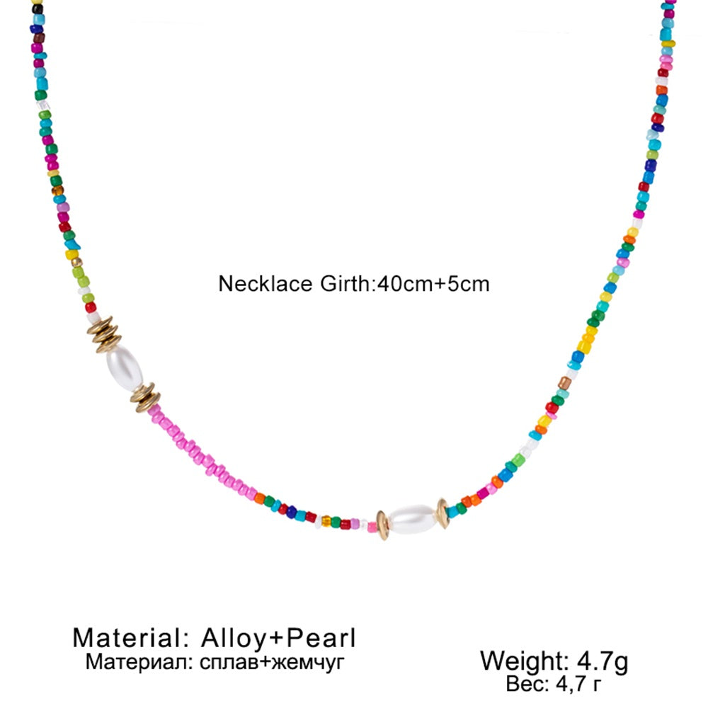 Beaded Pearl Mix and Match Choker