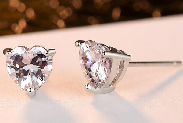 Luxe Crystal Heart Earring