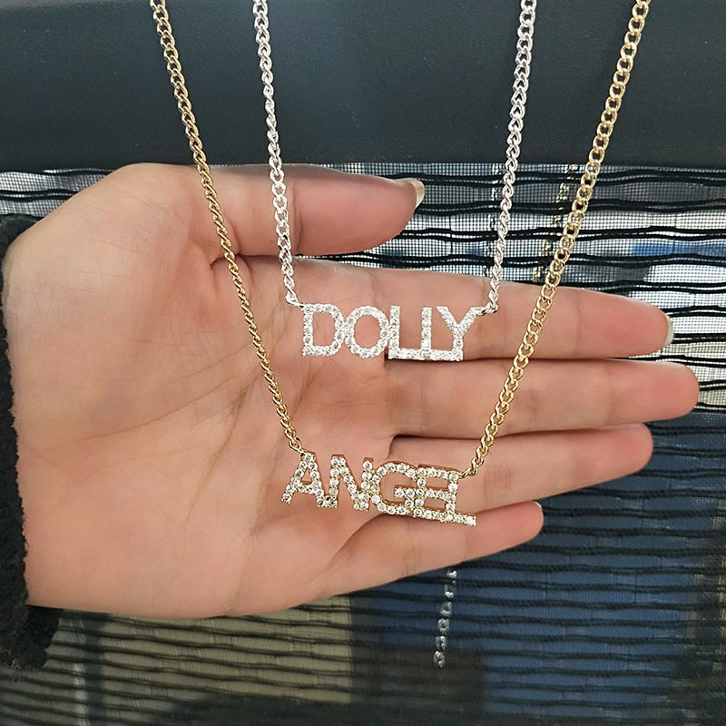 Angelic CZ Custom Name Choker