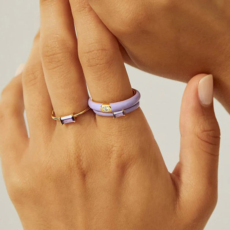 Playful Color Ring Bands
