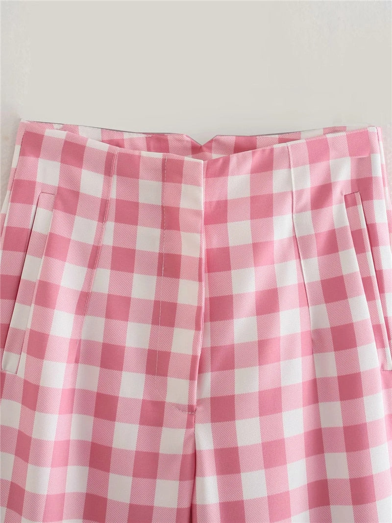 Barbie Pink Plaid Pants