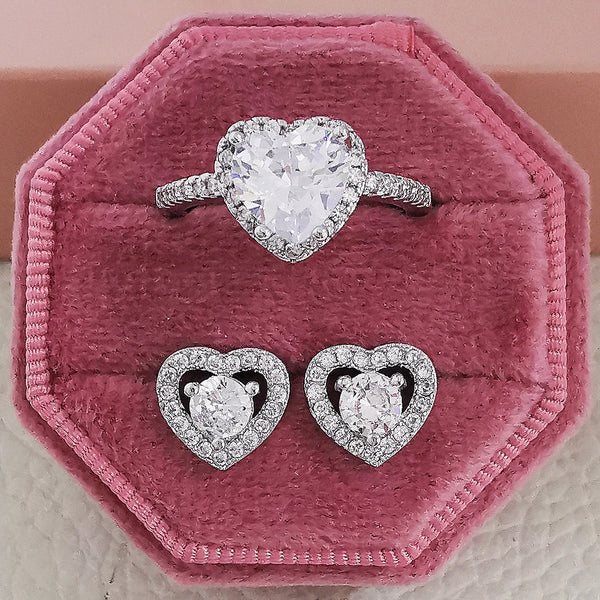 One of a Kind Crystal Heart Bundle Set