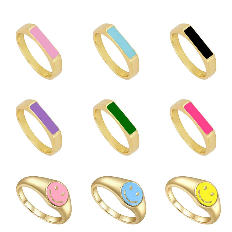 Playful Color Ring Bands