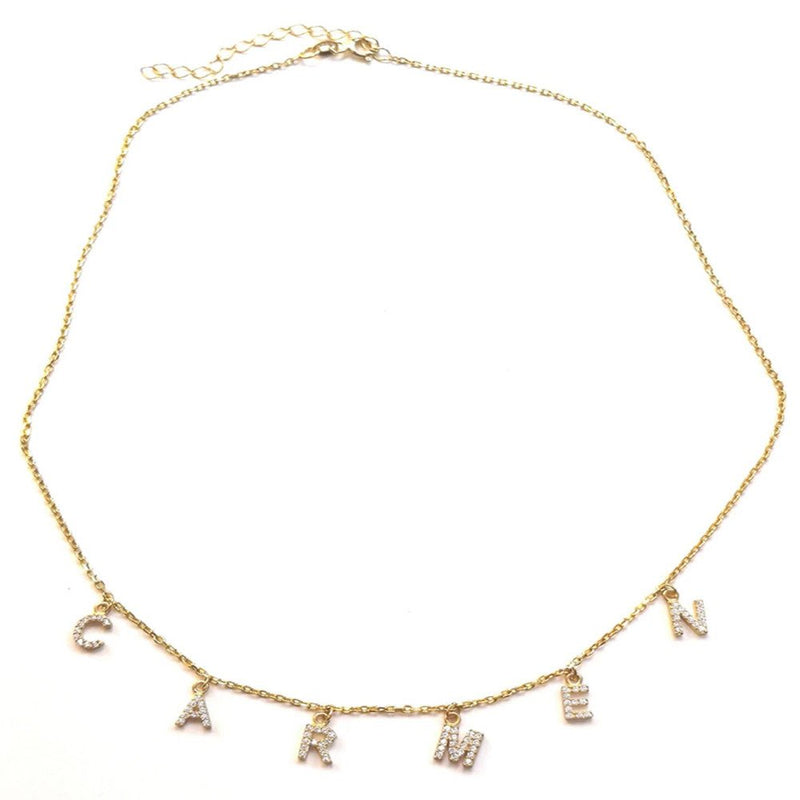 18k Gold Custom Angel Necklace