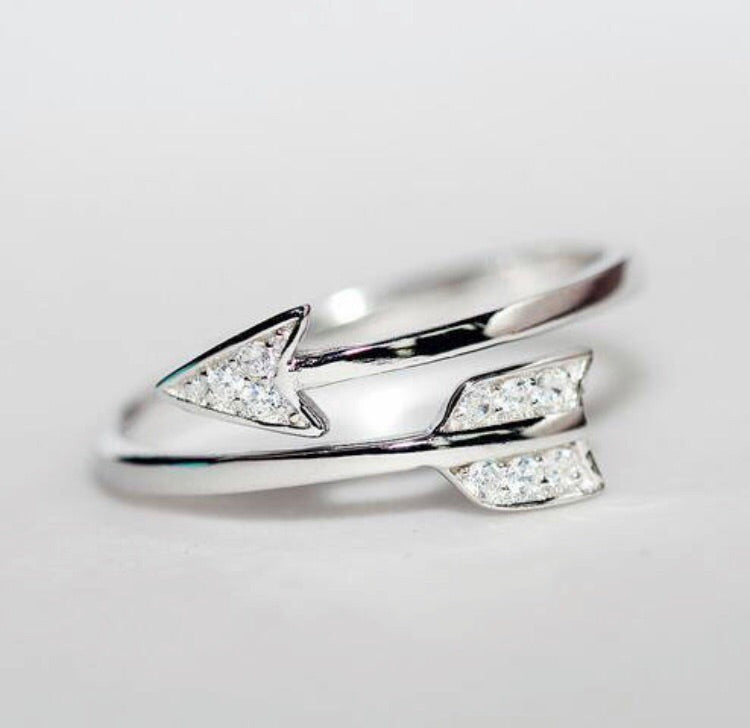 Crystal Arrow Ring