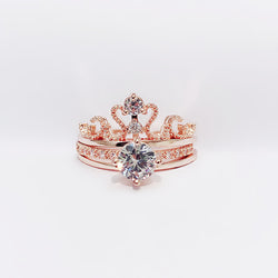 2-Piece Princess Crown Ring