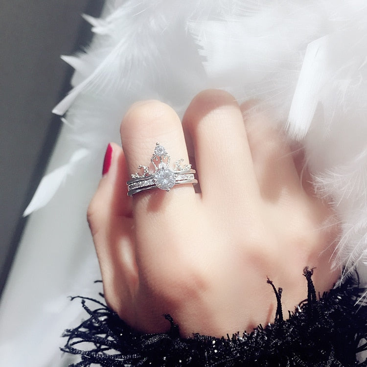2-Piece Princess Crown Ring