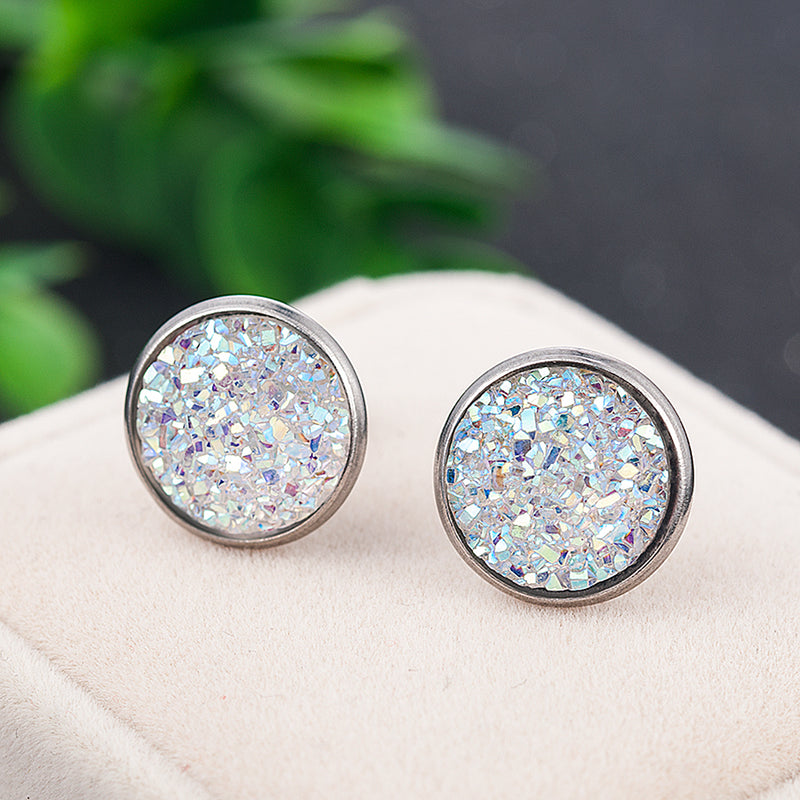 Glitter Rhinestone Earring Stud