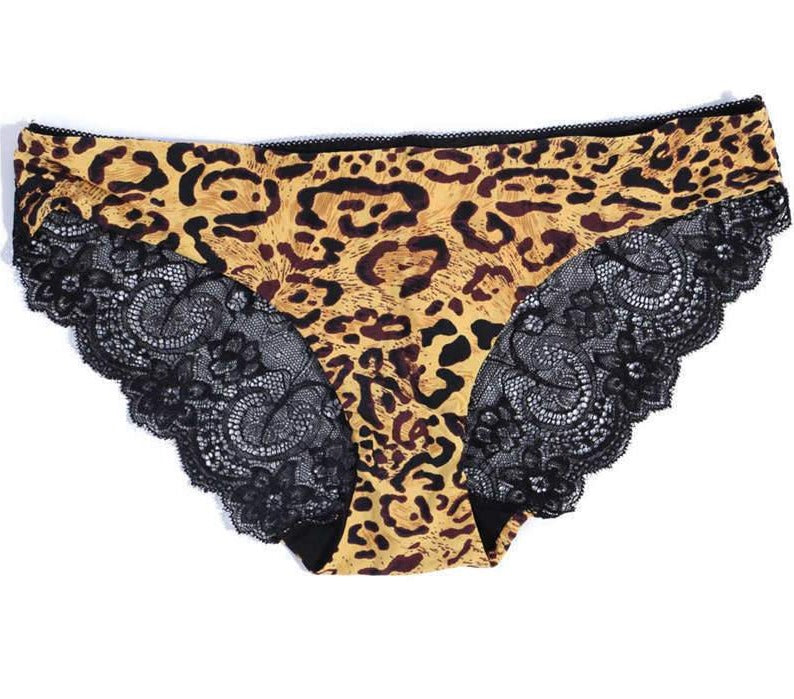Lace Leopard Seamless Panties