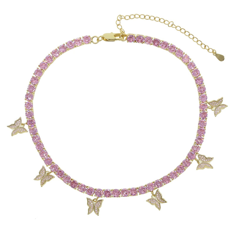 Luxury Bling Butterfly Choker