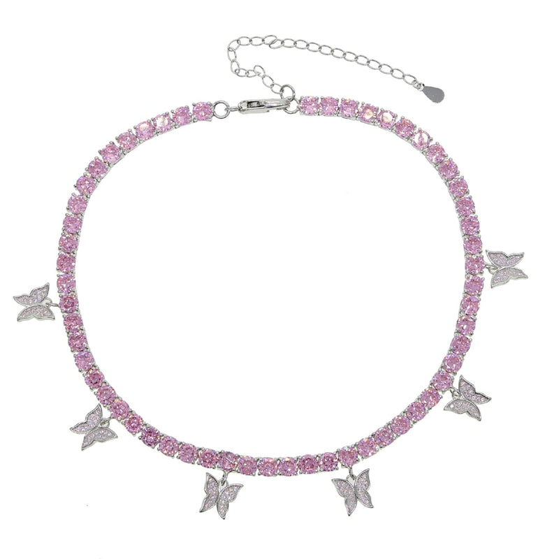 Luxury Bling Butterfly Choker