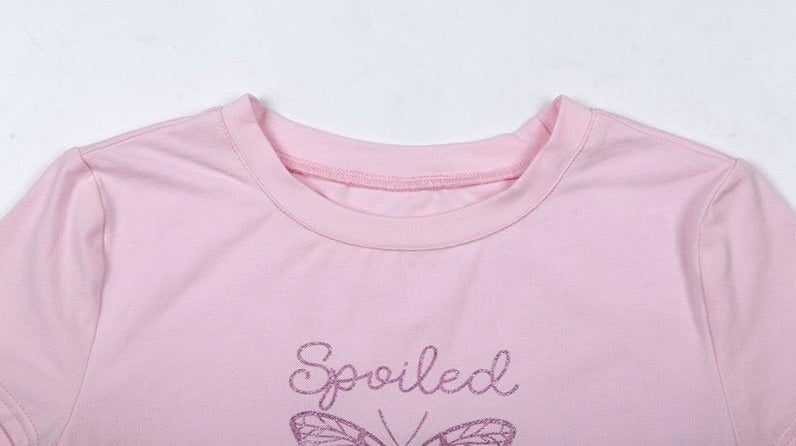 Spoiled Butterfly Pink Tee – Pretty for Girls