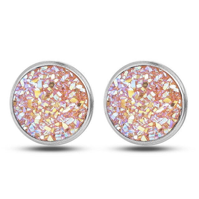 Glitter Rhinestone Earring Stud
