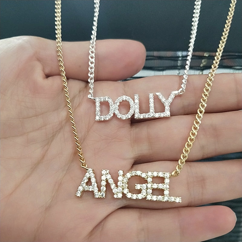 Angelic CZ Custom Name Choker