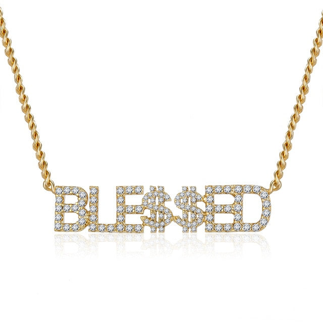 Angelic CZ Custom Name Choker