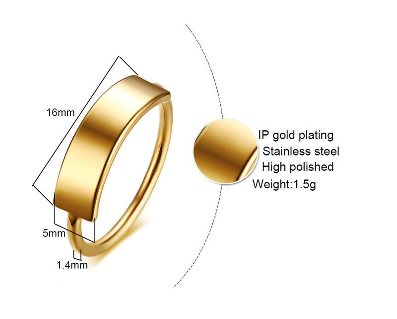 Minimalist Gold Custom Ring Band