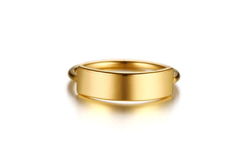 Minimalist Gold Custom Ring Band