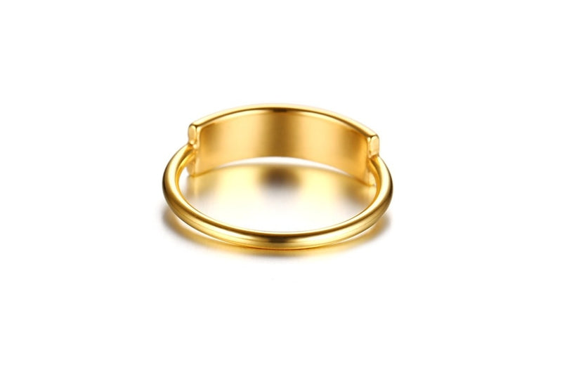 Minimalist Gold Custom Ring Band