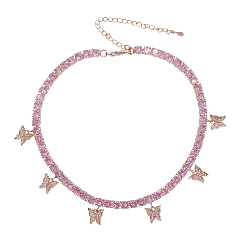 Luxury Bling Butterfly Choker