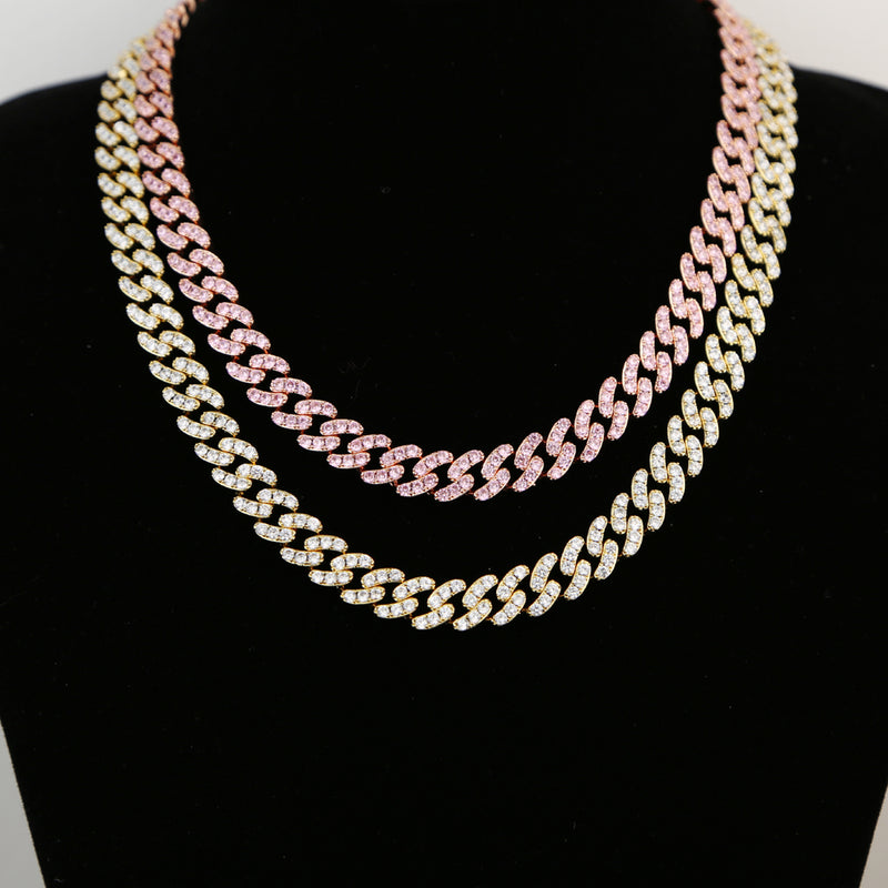 Y2K Bling Cuban Link Choker