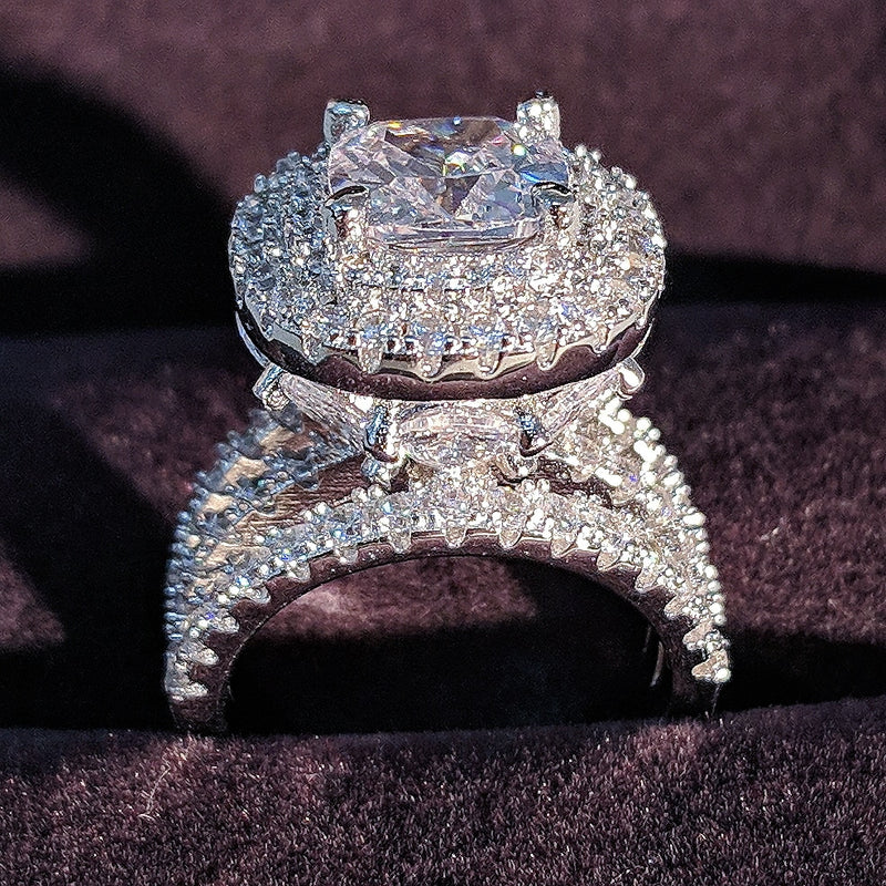 Extravagant Eternity Silver Ring