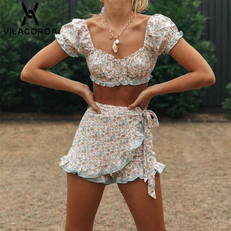 Country Girl Flirty Two Piece Set