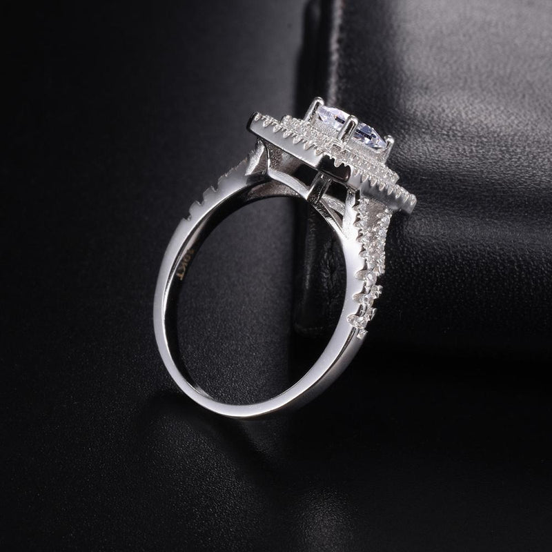 10ct Sterling Silver Engagement Diamond