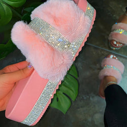 Fluffy Soft Angel Slippers