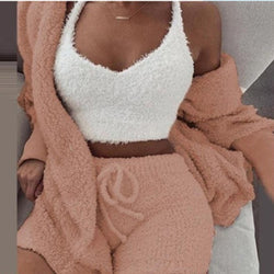 Cozy Knit Fluffy 3 Set