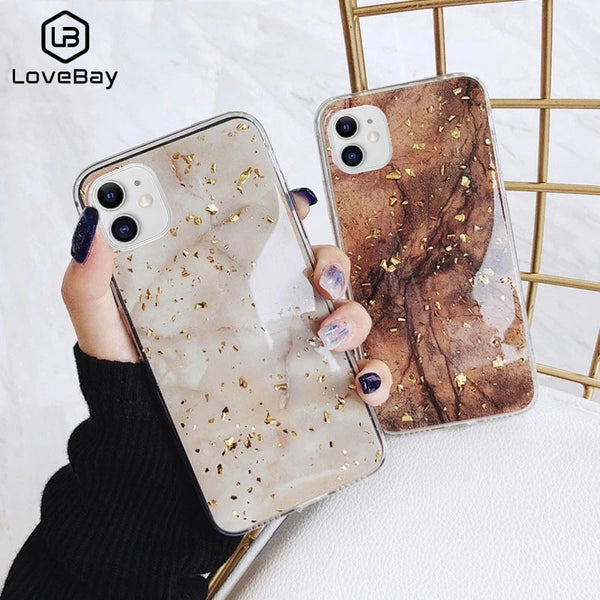 Luxury Gold Foil Bling Marble Phone Case