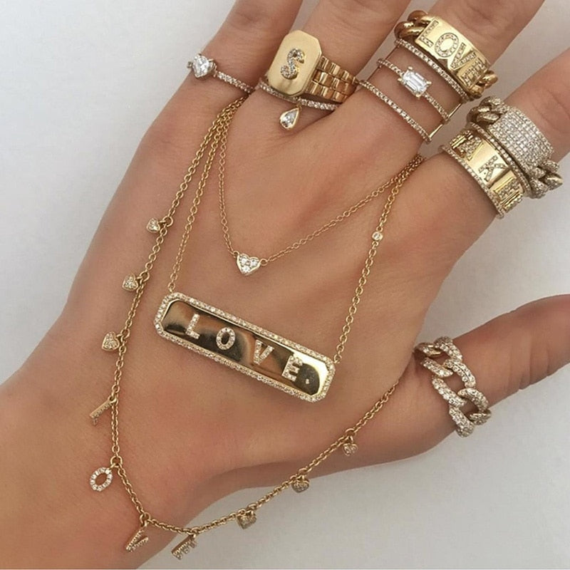 14k Gold Plated Monogram Ring
