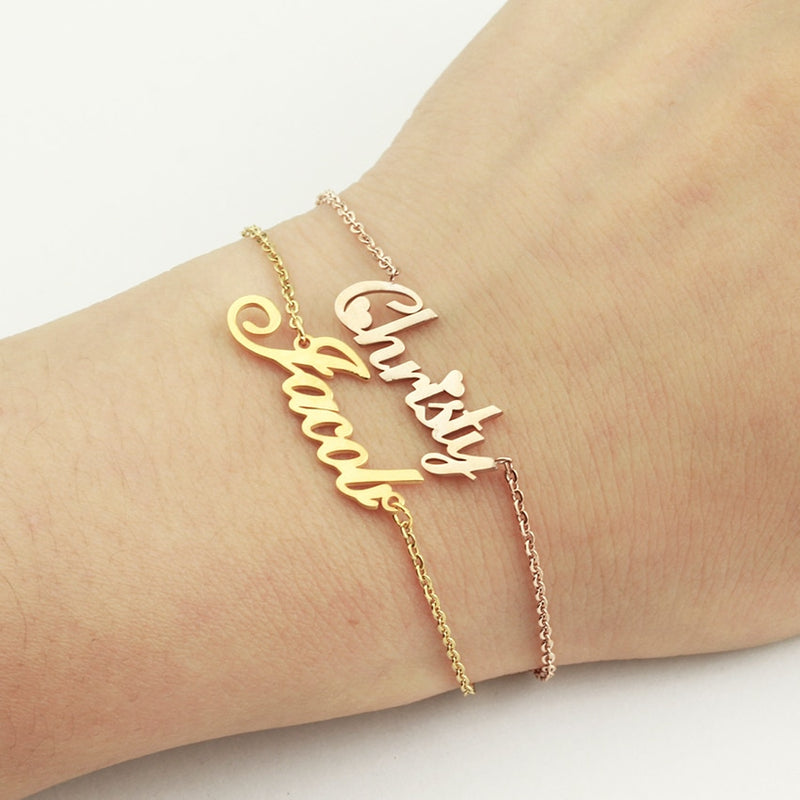 Double Thickness Gold-Plated Infinity Heart Personalized Couples Name  Bracelet, Bracelets | Namefactory | Namefactory