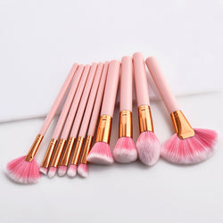 Pink Professional Makeup Brush Set